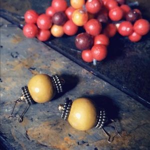 Custom Wood and Metal Earrings